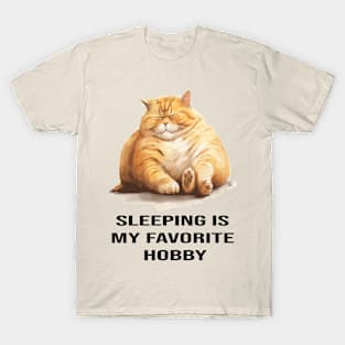 SLEEPING IS MY FAVORITE HOBBY T-Shirt